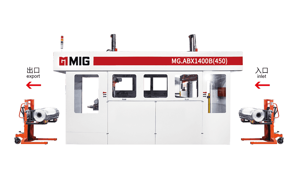 Mesin cuci pelat lengan ganda MG.ABX1400B (450) (masuk dan keluar dari truk pencetakan)