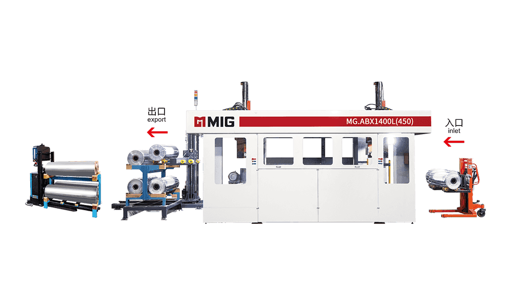 MG.ABX1400L (450) mesin cuci pelat tiga lengan (berdiri di lantai)