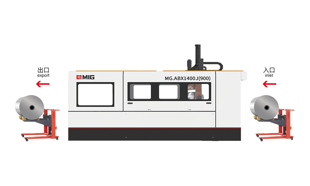 MG.ABX1400J(900) mesin cuci pelat berdiameter besar satu lengan (masuk dan keluar dari truk pencetakan)